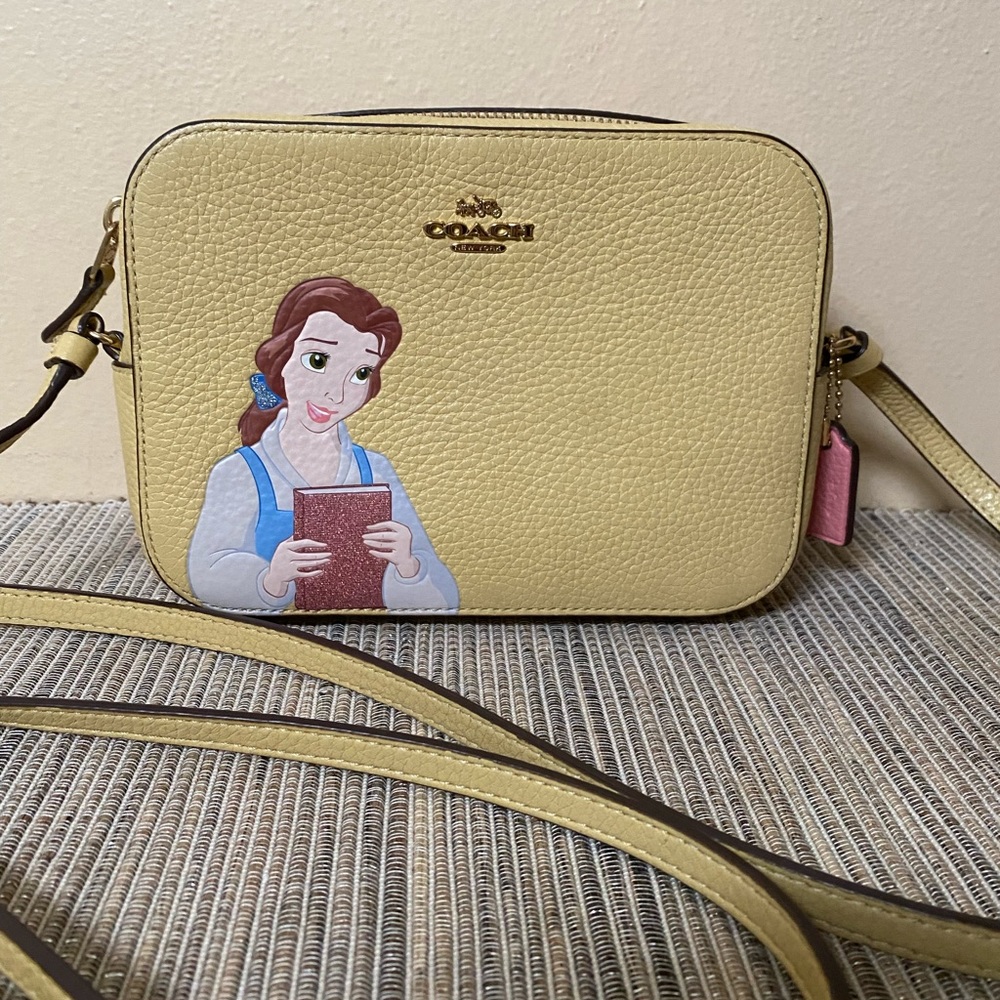 CoachxDisney limited edition Belle camera crossbody bag